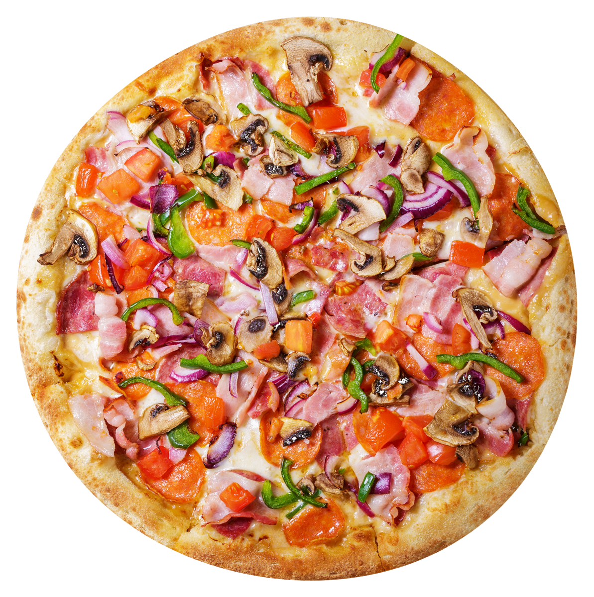 Pizza con varios ingredientes